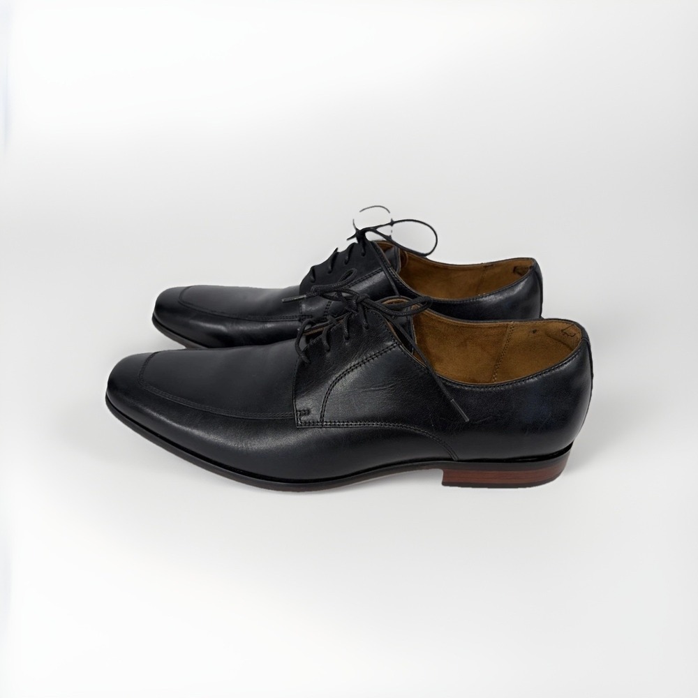 Florsheim Men's Black Leather Oxford Dress Shoes 10D Business Formal EUC